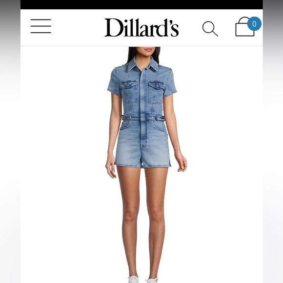 GOOD AMERICAN DENIM JUMPSUIT. SIZE 2. PERFECT CONDITON - Picture 4 of 5